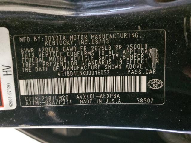 Photo 11 VIN: 4T1BD1EBXDU016052 - TOYOTA AVALON 