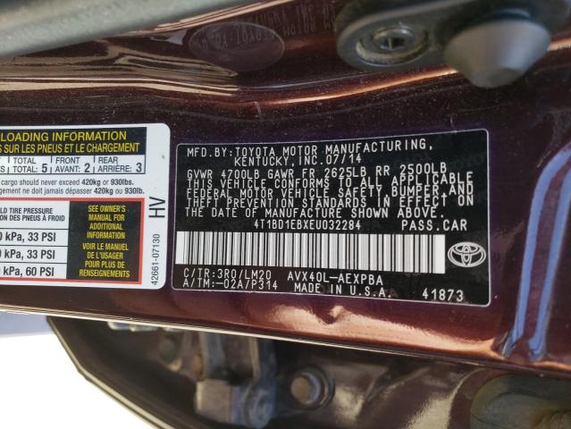 Photo 11 VIN: 4T1BD1EBXEU032284 - TOYOTA AVALON 