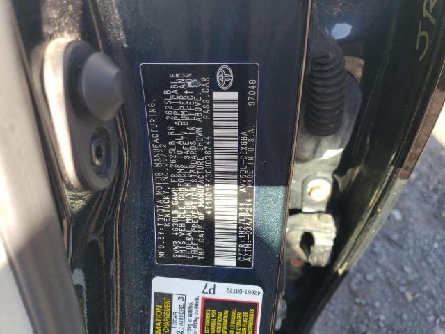 Photo 11 VIN: 4T1BD1FK0CU036744 - TOYOTA CAMRY 