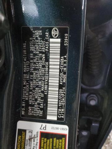 Photo 11 VIN: 4T1BD1FK0EU110456 - TOYOTA CAMRY HYBR 