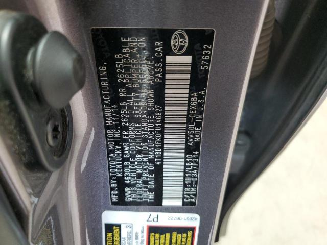 Photo 11 VIN: 4T1BD1FK0FU146827 - TOYOTA CAMRY HYBR 