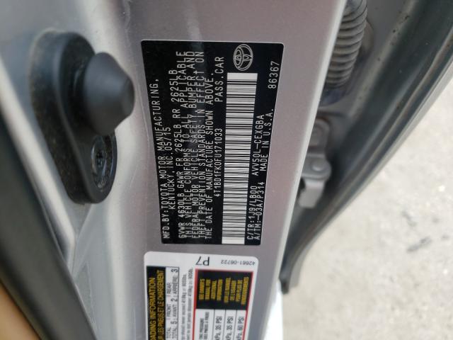 Photo 9 VIN: 4T1BD1FK0FU171033 - TOYOTA CAMRY HYBR 