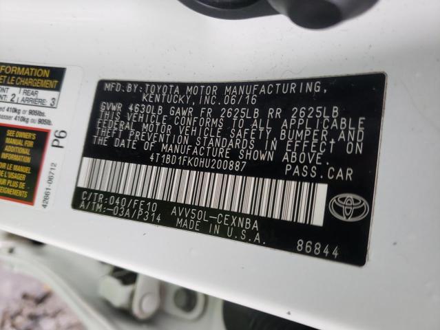 Photo 9 VIN: 4T1BD1FK0HU200887 - TOYOTA CAMRY HYBR 