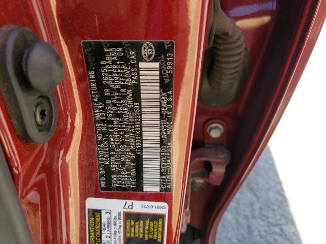 Photo 11 VIN: 4T1BD1FK0HU223599 - TOYOTA CAMRY HYBR 