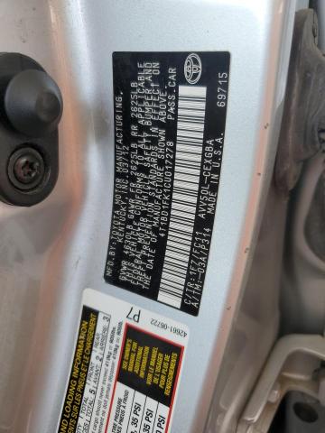 Photo 11 VIN: 4T1BD1FK1CU017278 - TOYOTA CAMRY HYBR 