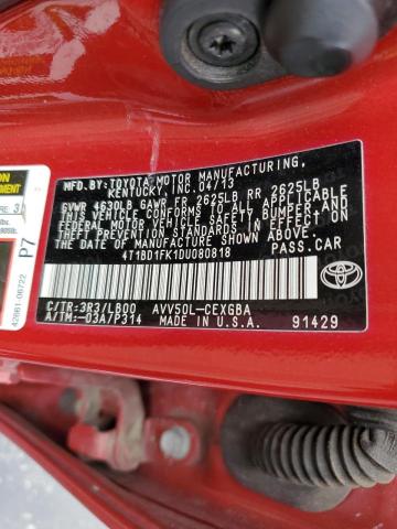 Photo 11 VIN: 4T1BD1FK1DU080818 - TOYOTA CAMRY HYBR 