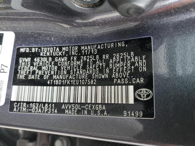 Photo 11 VIN: 4T1BD1FK1EU107582 - TOYOTA CAMRY HYBR 