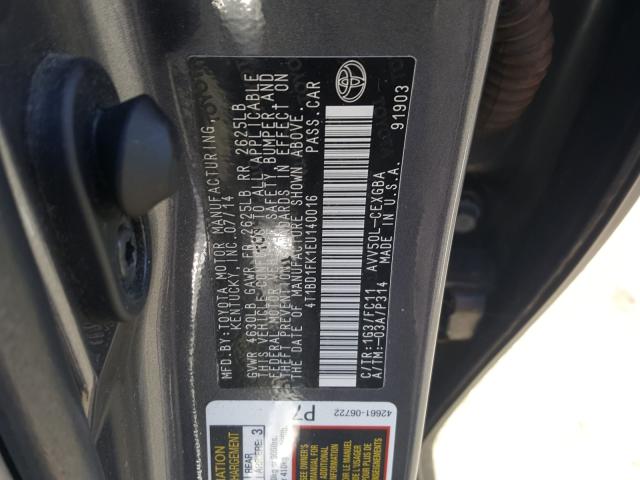 Photo 9 VIN: 4T1BD1FK1EU140016 - TOYOTA CAMRY 