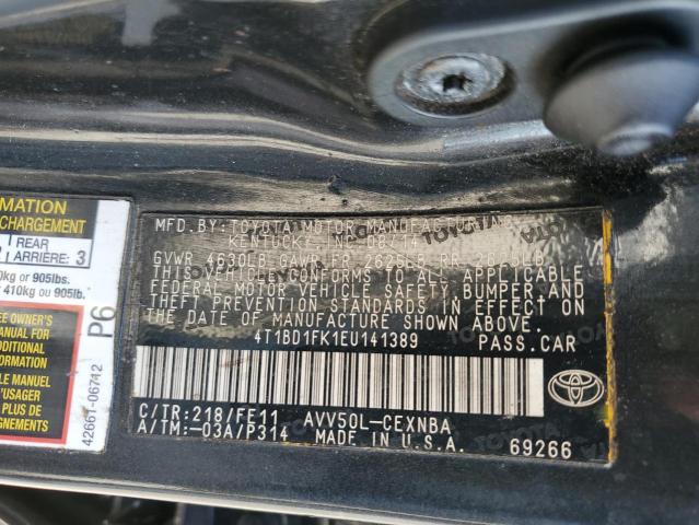 Photo 11 VIN: 4T1BD1FK1EU141389 - TOYOTA CAMRY 