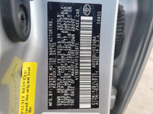 Photo 12 VIN: 4T1BD1FK1FU165872 - TOYOTA CAMRY HYBR 