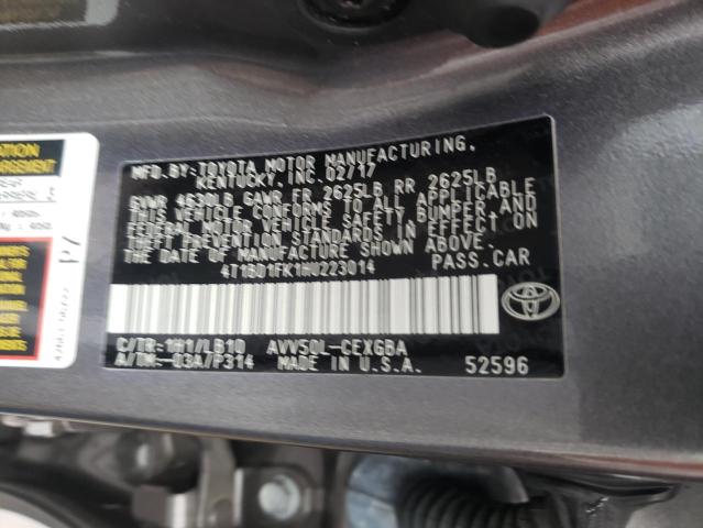 Photo 9 VIN: 4T1BD1FK1HU223014 - TOYOTA CAMRY HYBR 