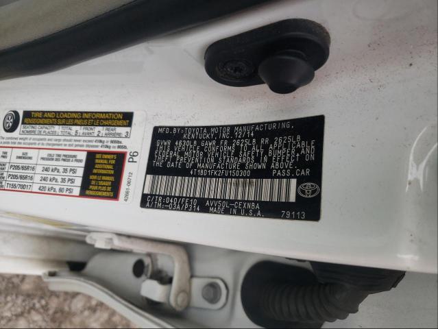 Photo 9 VIN: 4T1BD1FK2FU150300 - TOYOTA CAMRY HYBR 