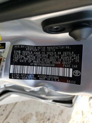 Photo 9 VIN: 4T1BD1FK3DU065348 - TOYOTA CAMRY HYBR 