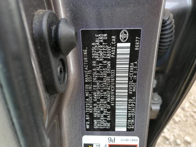 Photo 9 VIN: 4T1BD1FK3FU161533 - TOYOTA CAMRY HYBR 