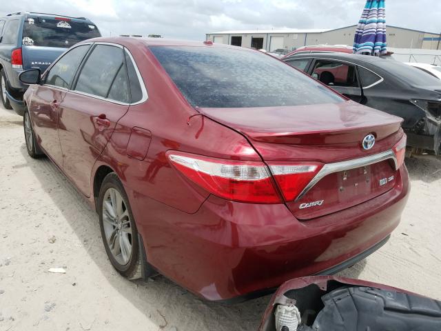 Photo 2 VIN: 4T1BD1FK3FU165646 - TOYOTA CAMRY HYBR 