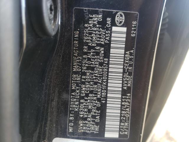 Photo 9 VIN: 4T1BD1FK4DU095748 - TOYOTA CAMRY HYBR 