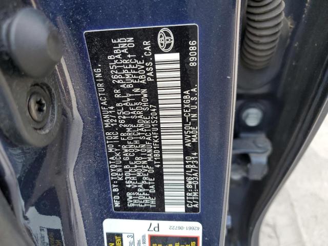 Photo 12 VIN: 4T1BD1FK4FU152047 - TOYOTA CAMRY HYBR 