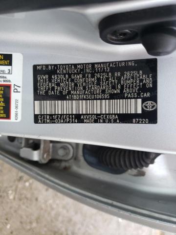 Photo 9 VIN: 4T1BD1FK5EU106595 - TOYOTA CAMRY HYBR 