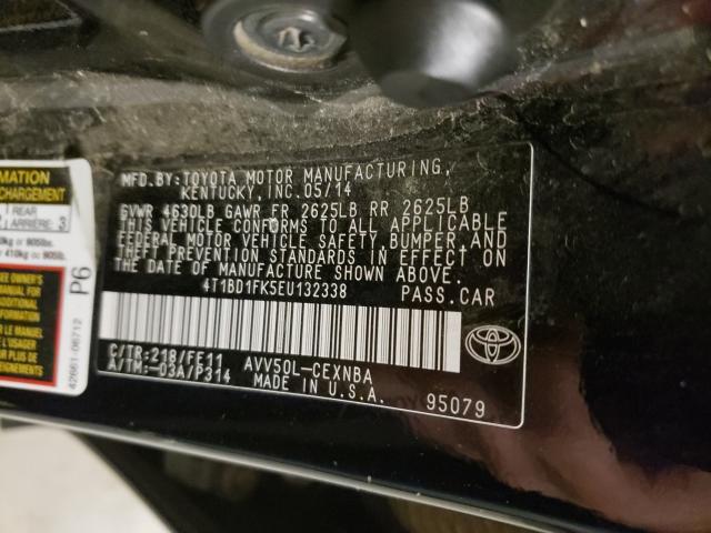 Photo 9 VIN: 4T1BD1FK5EU132338 - TOYOTA CAMRY HYBRID 