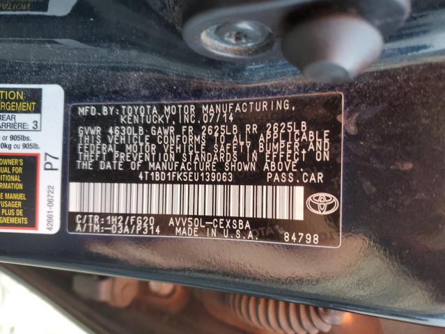 Photo 11 VIN: 4T1BD1FK5EU139063 - TOYOTA CAMRY HYBR 