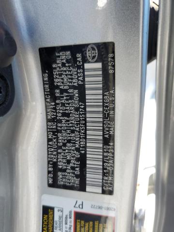 Photo 12 VIN: 4T1BD1FK5FU151747 - TOYOTA CAMRY 