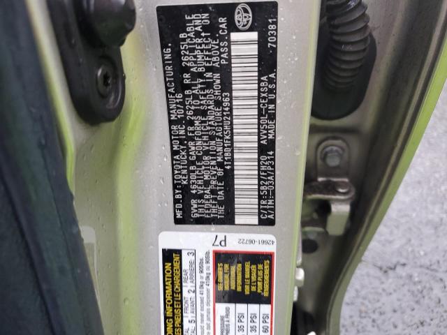 Photo 9 VIN: 4T1BD1FK5HU214963 - TOYOTA CAMRY HYBR 