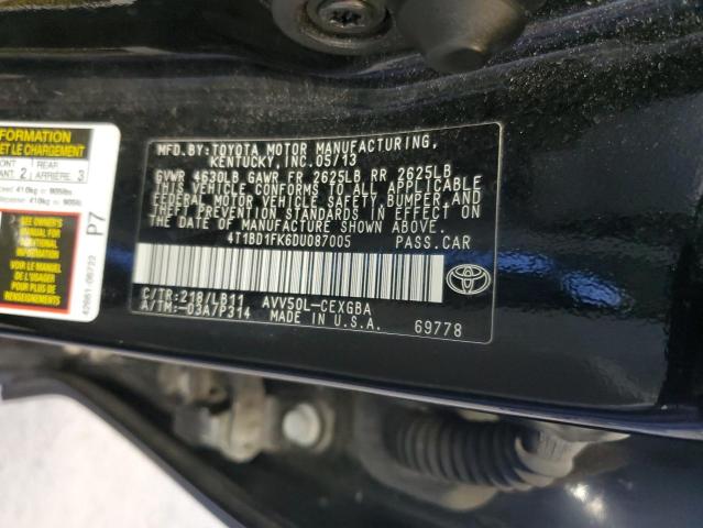 Photo 11 VIN: 4T1BD1FK6DU087005 - TOYOTA CAMRY HYBR 