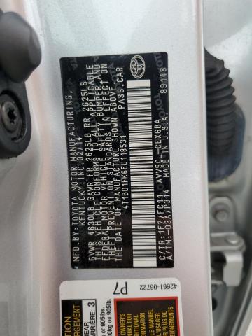 Photo 11 VIN: 4T1BD1FK6EU118531 - TOYOTA CAMRY HYBR 