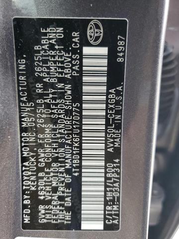 Photo 12 VIN: 4T1BD1FK6FU170775 - TOYOTA CAMRY HYBR 