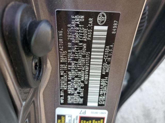 Photo 12 VIN: 4T1BD1FK6FU170775 - TOYOTA CAMRY HYBR 