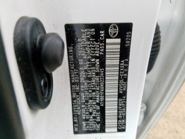 Photo 9 VIN: 4T1BD1FK6HU223445 - TOYOTA CAMRY HYBR 