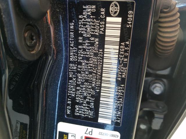 Photo 9 VIN: 4T1BD1FK6HU227334 - TOYOTA CAMRY HYBR 