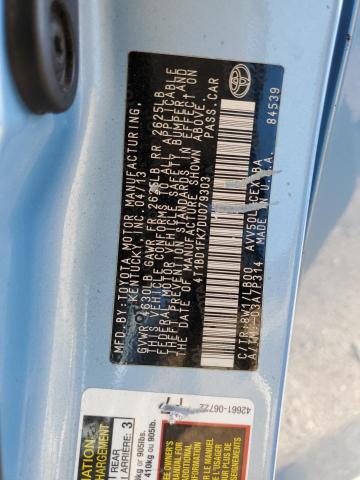 Photo 9 VIN: 4T1BD1FK7DU079303 - TOYOTA CAMRY HYBR 