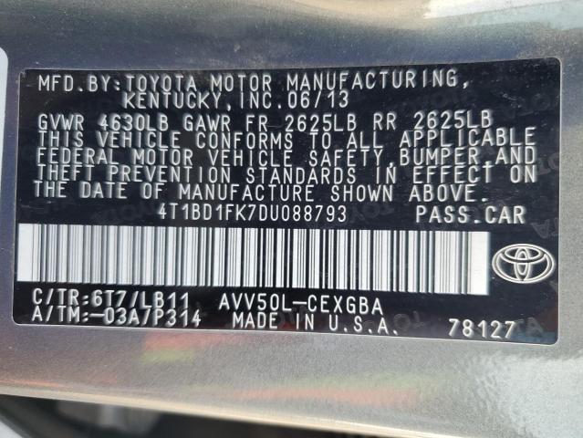 Photo 11 VIN: 4T1BD1FK7DU088793 - TOYOTA CAMRY HYBR 