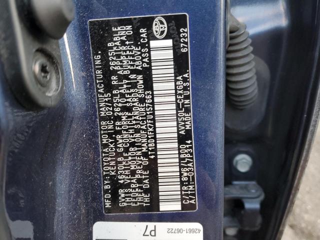 Photo 11 VIN: 4T1BD1FK7FU157663 - TOYOTA CAMRY 