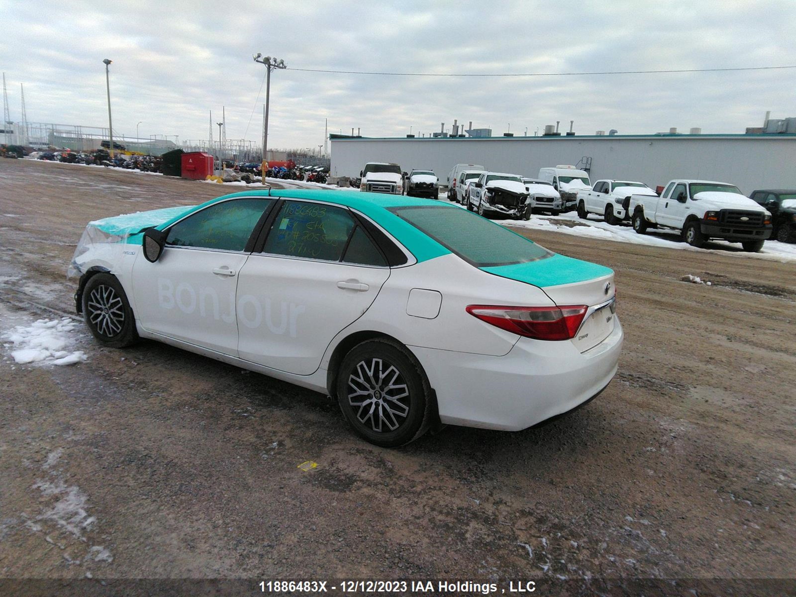 Photo 2 VIN: 4T1BD1FK7HU205505 - TOYOTA CAMRY 