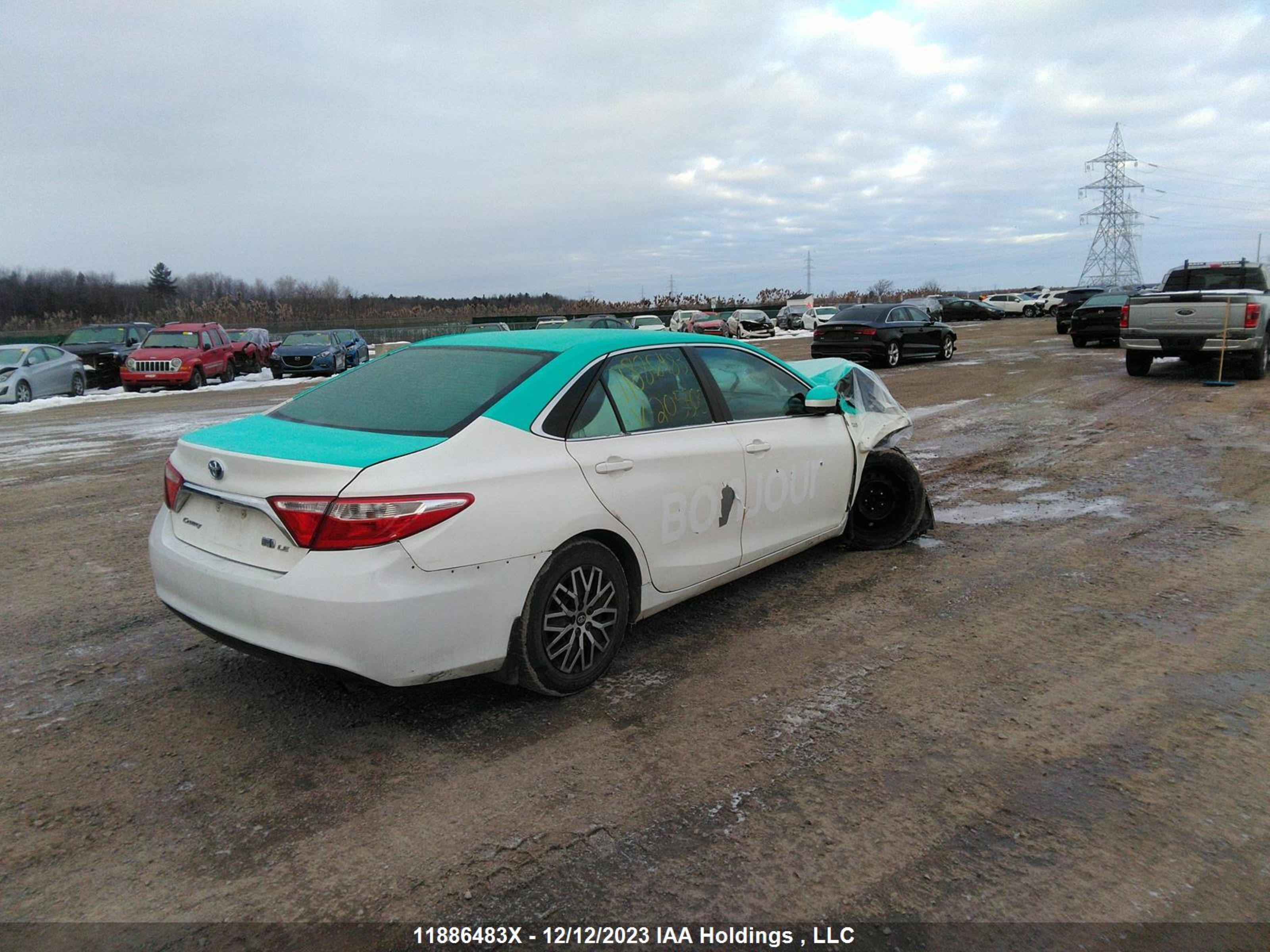 Photo 3 VIN: 4T1BD1FK7HU205505 - TOYOTA CAMRY 