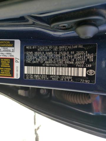 Photo 12 VIN: 4T1BD1FK7HU221123 - TOYOTA CAMRY HYBR 