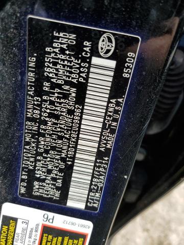 Photo 11 VIN: 4T1BD1FK8EU098962 - TOYOTA CAMRY 