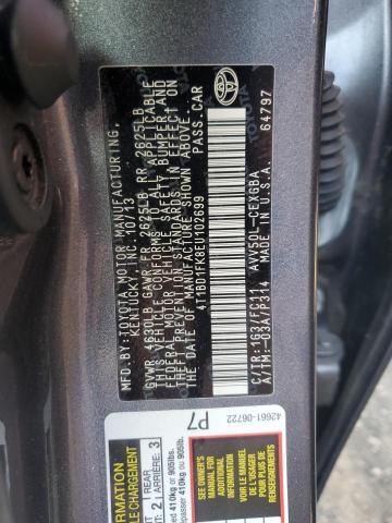 Photo 11 VIN: 4T1BD1FK8EU102699 - TOYOTA CAMRY HYBR 