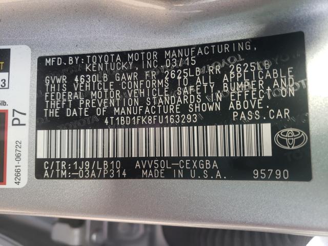 Photo 9 VIN: 4T1BD1FK8FU163293 - TOYOTA CAMRY 