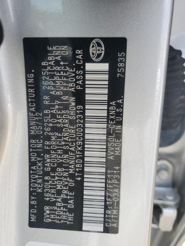 Photo 11 VIN: 4T1BD1FK9CU032319 - TOYOTA CAMRY 