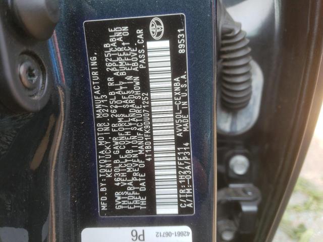 Photo 11 VIN: 4T1BD1FK9DU071252 - TOYOTA CAMRY 