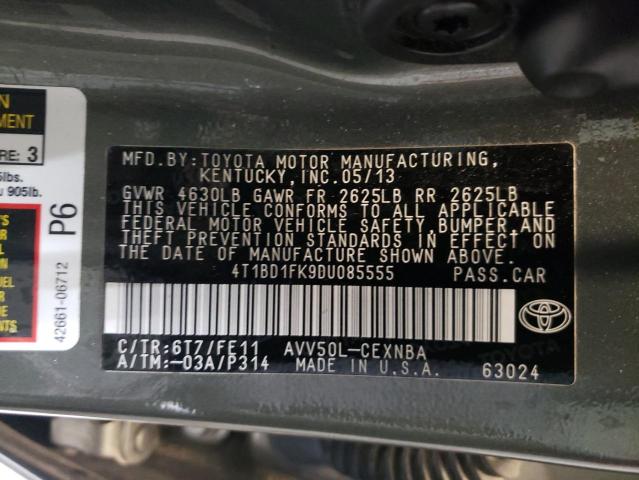 Photo 11 VIN: 4T1BD1FK9DU085555 - TOYOTA CAMRY HYBR 