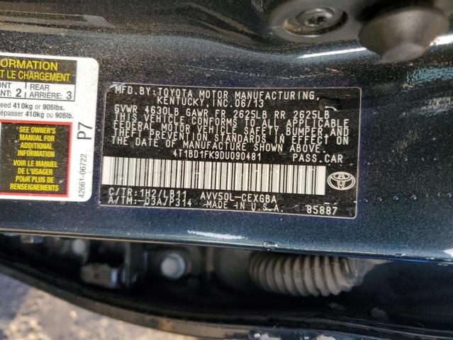 Photo 12 VIN: 4T1BD1FK9DU090481 - TOYOTA CAMRY 