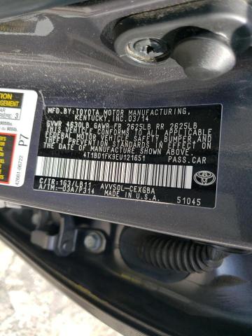 Photo 11 VIN: 4T1BD1FK9EU121651 - TOYOTA CAMRY HYBR 