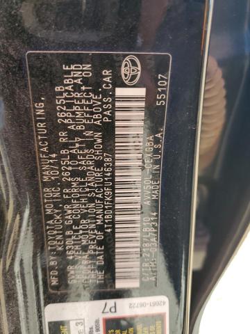 Photo 11 VIN: 4T1BD1FK9FU146387 - TOYOTA CAMRY HYBR 