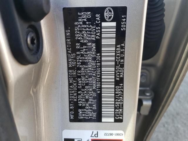 Photo 12 VIN: 4T1BD1FK9GU181304 - TOYOTA CAMRY HYBR 