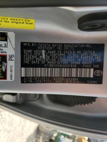 Photo 11 VIN: 4T1BD1FKXCU037836 - TOYOTA CAMRY HYBR 