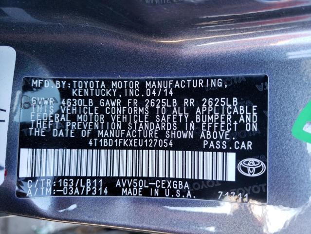 Photo 9 VIN: 4T1BD1FKXEU127054 - TOYOTA CAMRY HYBR 